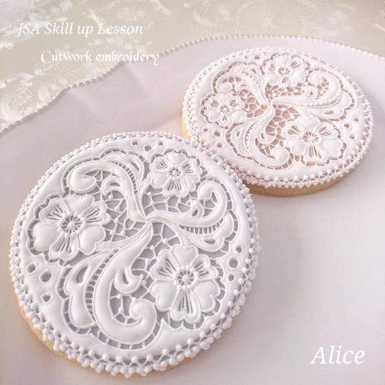 アイシングクッキー1Dayレッスン　～カットワーク刺繍～