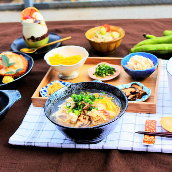 １食６００kcalごはんと低カロ和パフェ☆1人１尾の魚を捌く