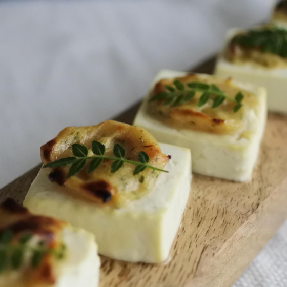 ・木の芽味噌の豆腐田楽　