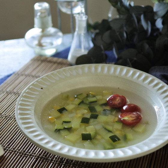 夏野菜のコンカッセスープ