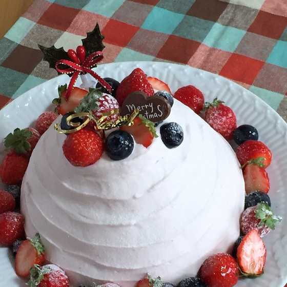 ベリーのクリスマスケーキ