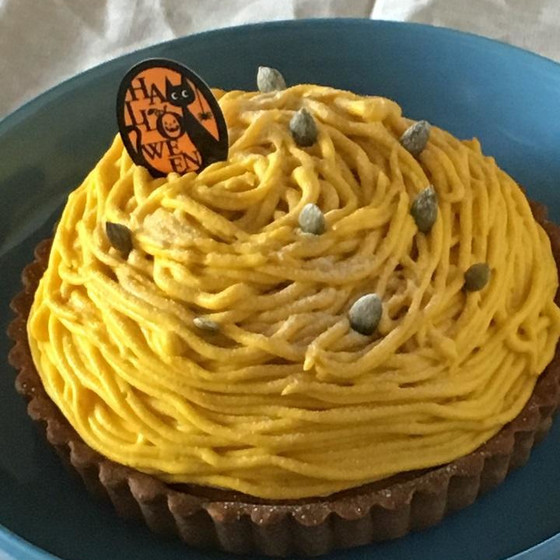 かぼちゃのモンブランタルト