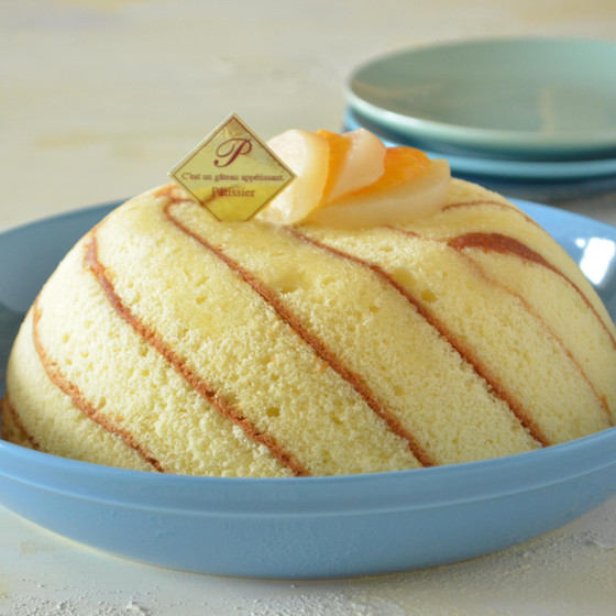 夏限定！　ひんやりアイスケーキ　桃とマンゴーのズコット