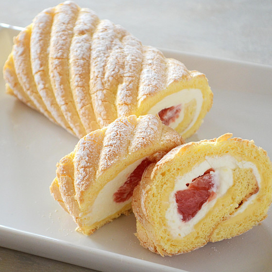 基本のお菓子　中級コース　第3火曜日クラス　第9回目　グレープフルーツロールケーキ