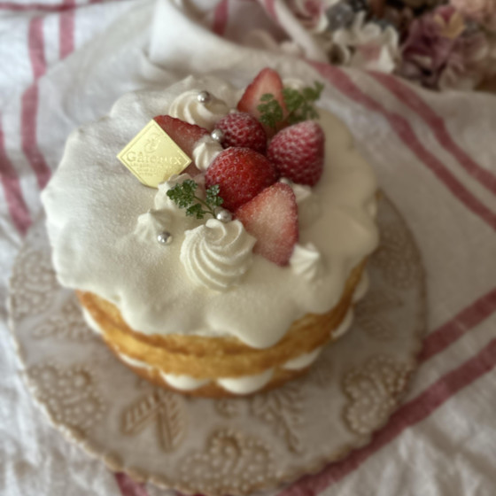 ネイキッドケーキ15cm（スポンジ生地作りデコレーション）
