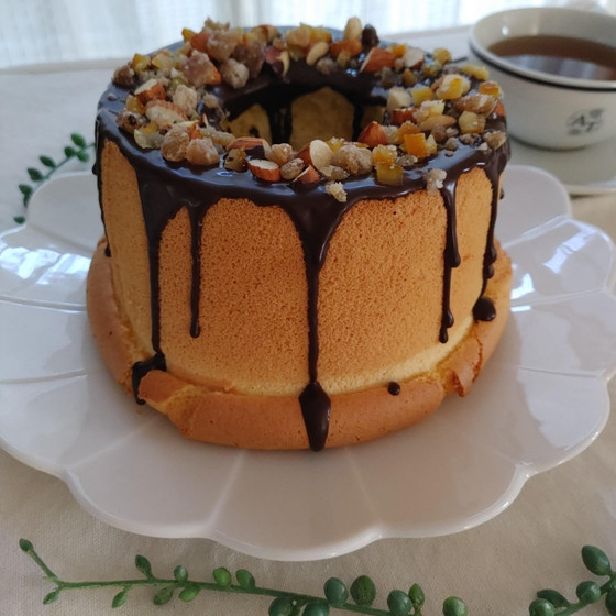 親子レッスン☆父の日のプレゼントに「米粉のデコレーションシフォンケーキ」