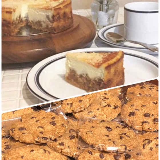 クルミとパルミジャーノチーズケーキ&オートミールチョコチップ