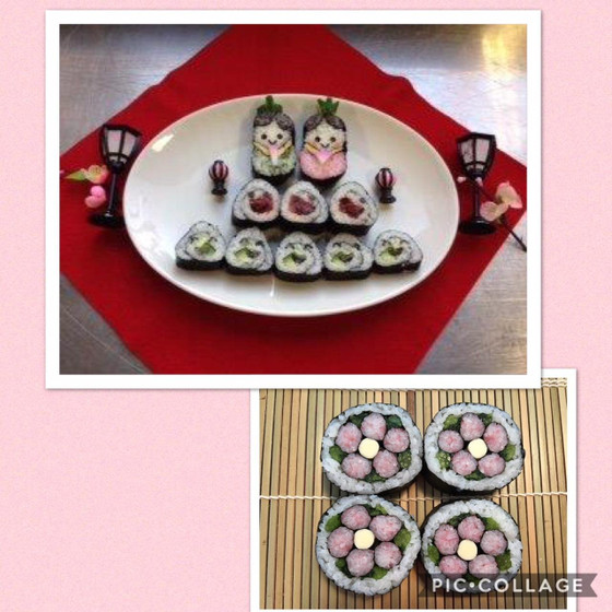 ひなまつり向けの巻きずしレッスン