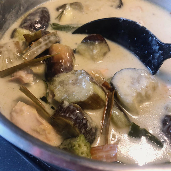 グリーンカレー作り