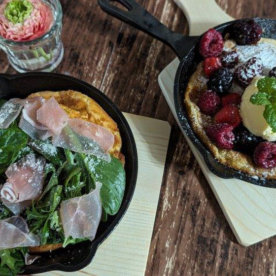ドイツのパンケーキ　ダッチベイビーをつくります