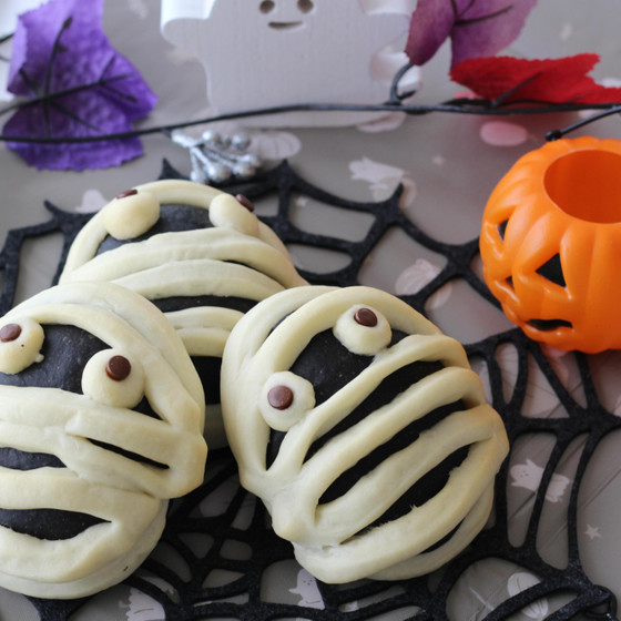 ハロウィンのミイラパン