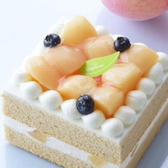 桃と紅茶のスフレケーキ 14cm （土日）