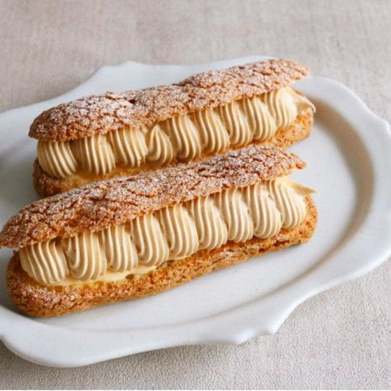 写真はキャラメルクリーム。レッスンは3種のクリームです