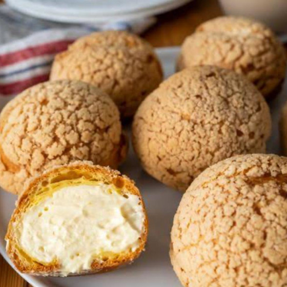 基本のクッキーシュークリーム　６個