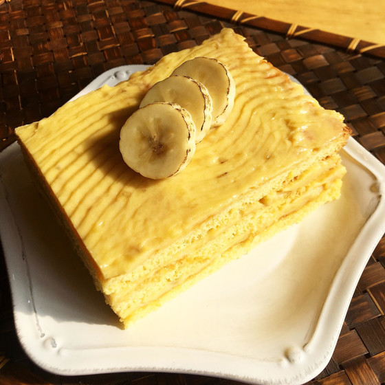 バナナとグレープフルーツのビスキュイ