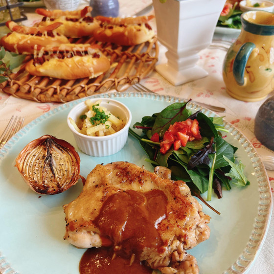 手ごねで作るチリドッグパン