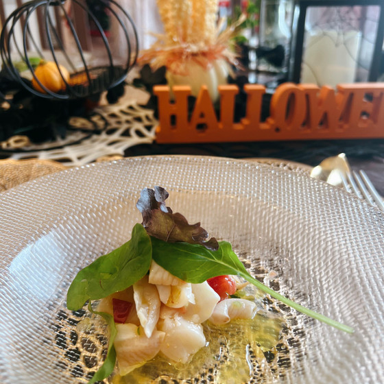 ハロウィンのテーブル