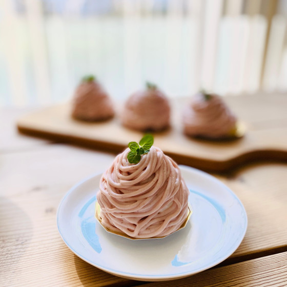 いちごのモンブラン