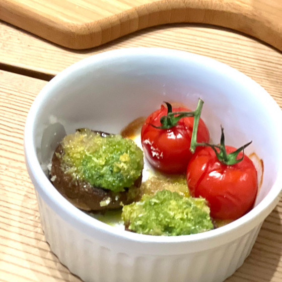 マッシュルームのエスカルゴバターグリル