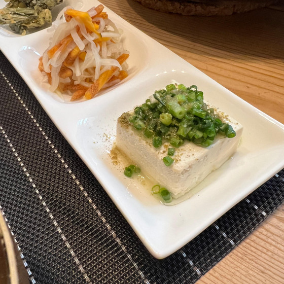 ねぎ塩山椒奴