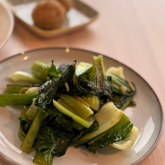 青菜炒め