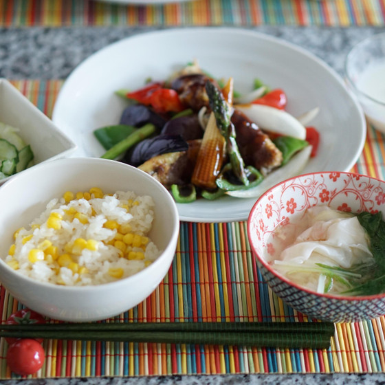 夏野菜たっぷり中華レッスン
