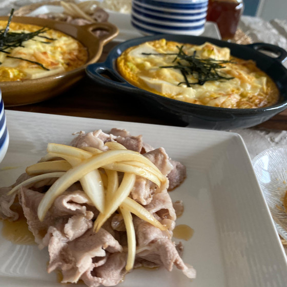 手作りめんつゆ使用
柔らか冷しゃぶ