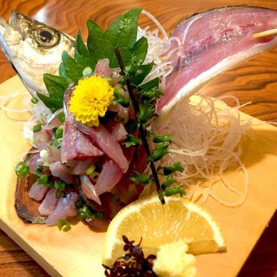 秋です！鯵の姿造りと鯵のにぎり寿司◆持ち帰り付き◆