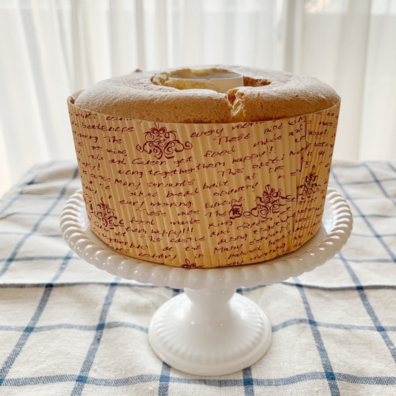 天然酵母でバニラシフォンケーキ