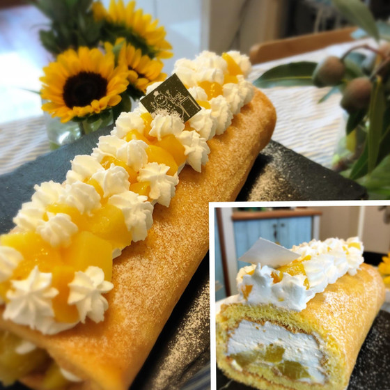 季節のロールケーキのレッスン♪