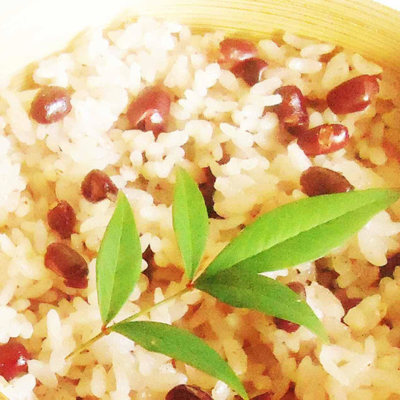 赤飯、茶碗蒸し
