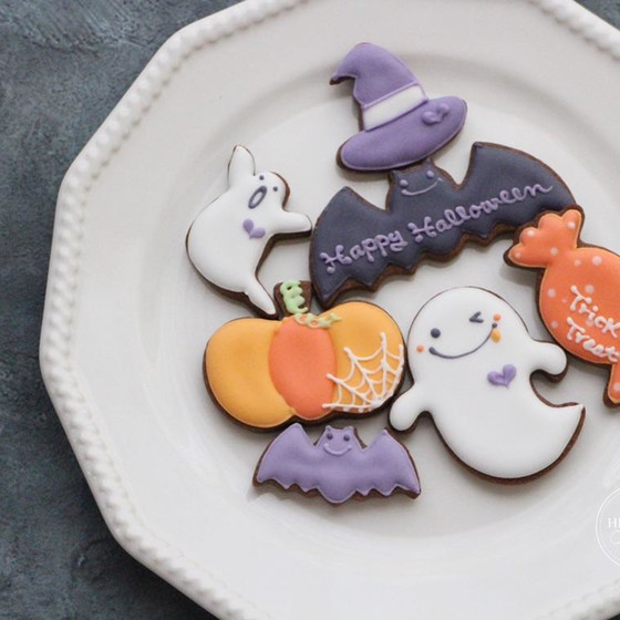 【単発オンライン】ハロウィンのアイシングクッキーレッスン