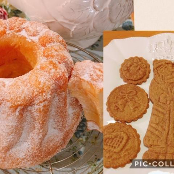 クリスマスを待つご馳走クグロフと木型で作るスペキュロス