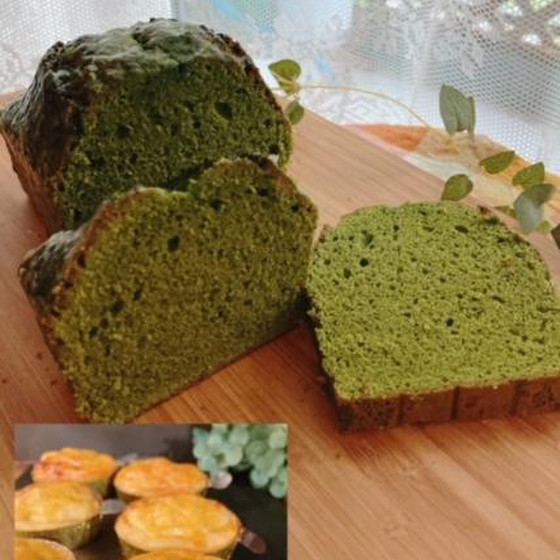 抹茶とパッションフルーツのパウンドケーキと絶品スイートポテト♪