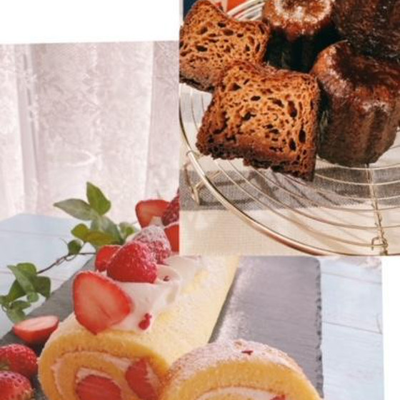 リクエストレッスン♪　苺のロールケーキとカヌレショコラ