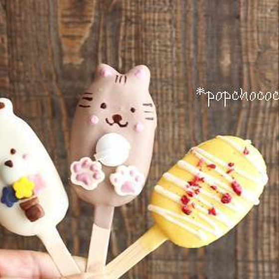 アイスキャンディー型が可愛い♡韓国のスイーツ♡ポップチョココ