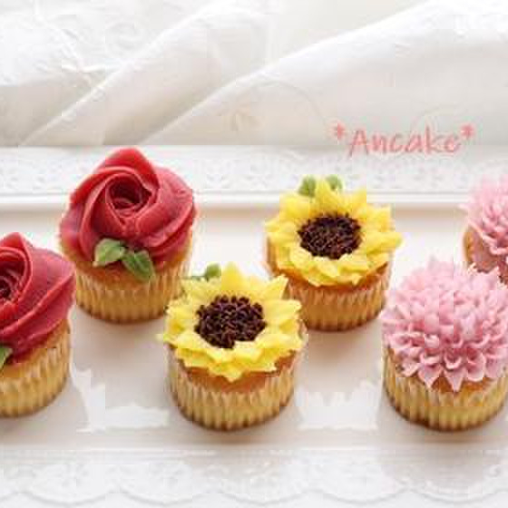 可愛い♡ミニあんケーキ♡お花絞りをマスターしよう