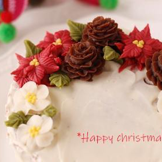 あんクリームで作るクリスマスケーキレッスン