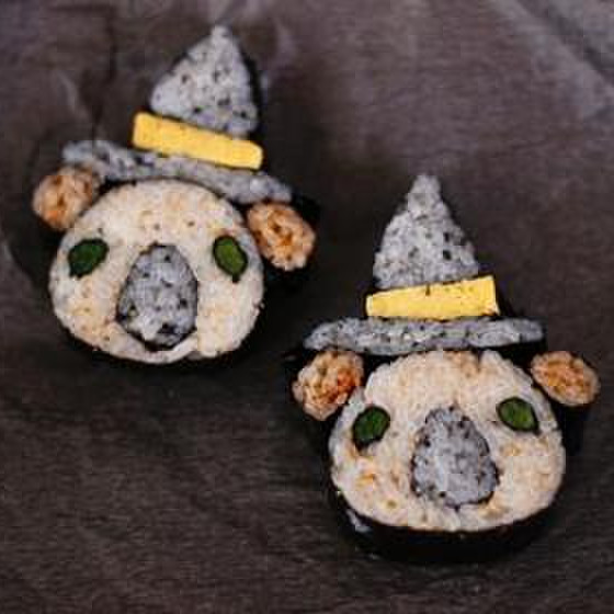 親子レッスン・ハロウインデコ巻き