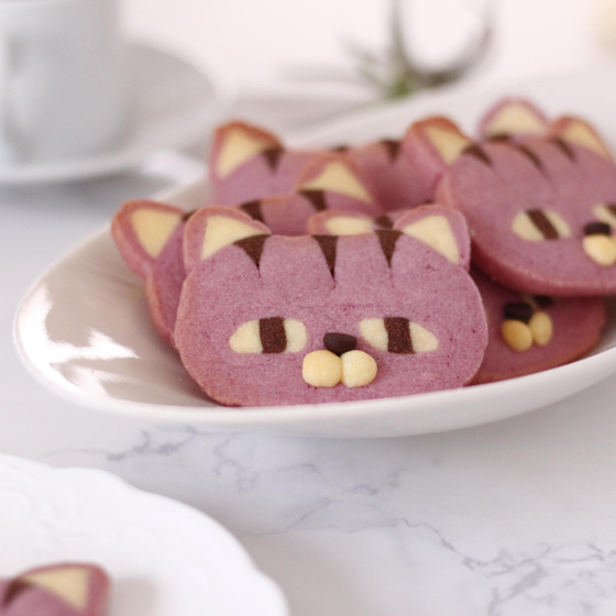 ハロウィンくむクッキー：ネコちゃん