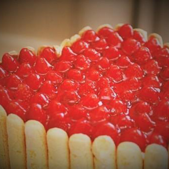 ハートのケーキ