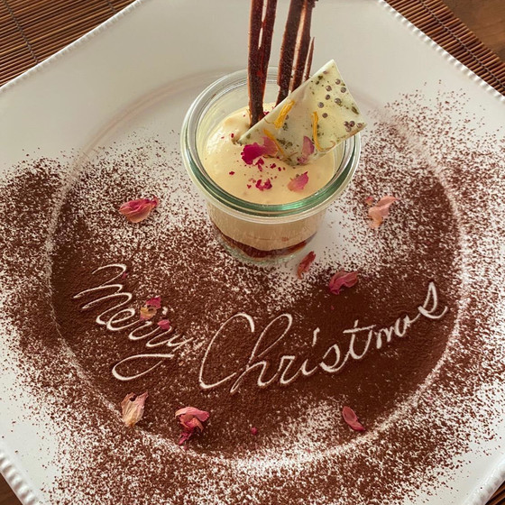 オンライン料理教室　イベントレッスン　クリスマスメニューとテーブルコーディネート