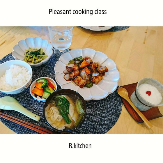 中華の定番！酢豚＆杏仁豆腐etcデザートも作るお得レッスン