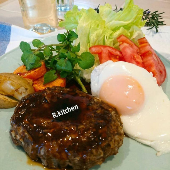 赤ちゃんと一緒(子連れレッスン)～照り焼きハンバーグ～