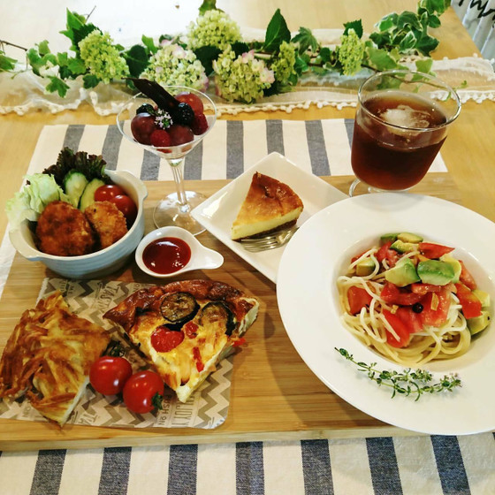 サクサクプリプリ海老カツ&夏パスタ&キッシュレッスン