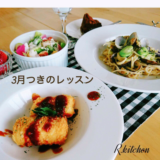 クリームコロッケ＆乾麺から全てレンジで作るパスタレッスン