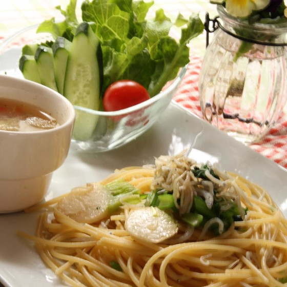 【オンラインレッスン】お手軽パスタランチ　かぶのペペロンチーノ