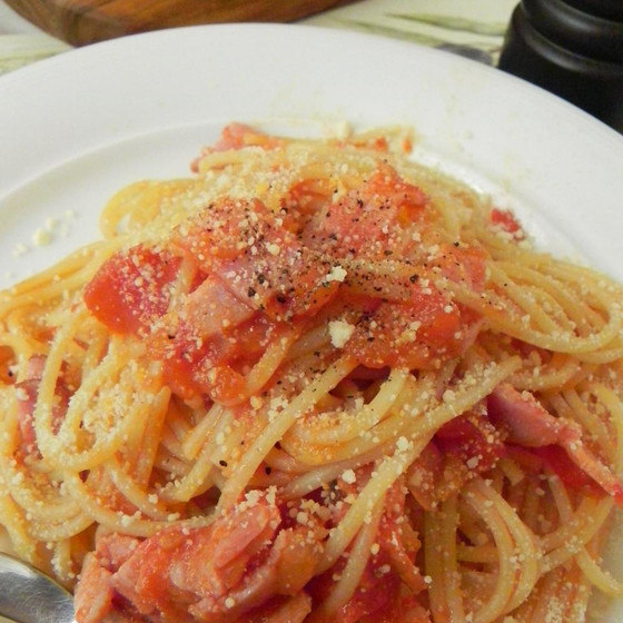【オンラインレッスン】お手軽パスタランチ　アマトリチャーナ