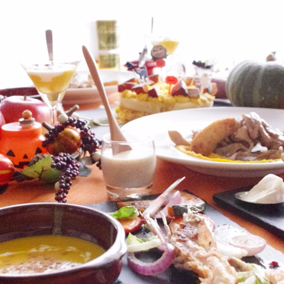 ハロウィン♪スペシャルレッスン♡料理4品＆デザート2品