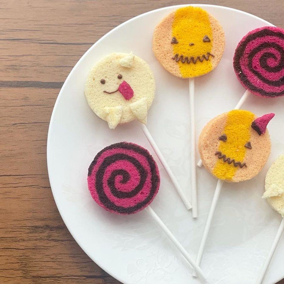 ハロウィンシフォンケーキポップスレッスン